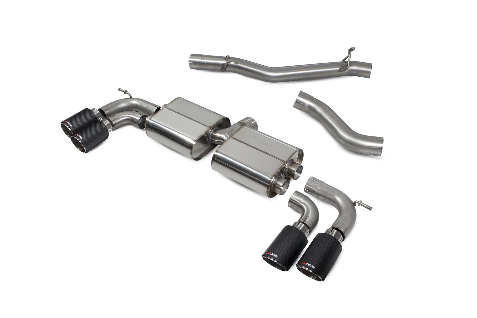 Scorpion Volkswagen Golf MK7.5 Non-Res GPF-Back Exhaust - kit view