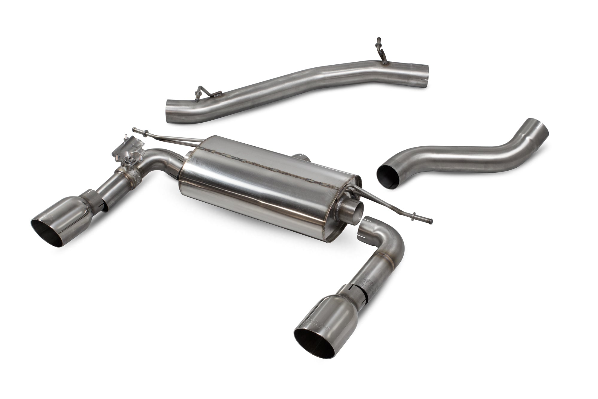 Scorpion Audi TT Mk3 MK3 2.0 Non-Res Cat-Back Exhaust - kit view