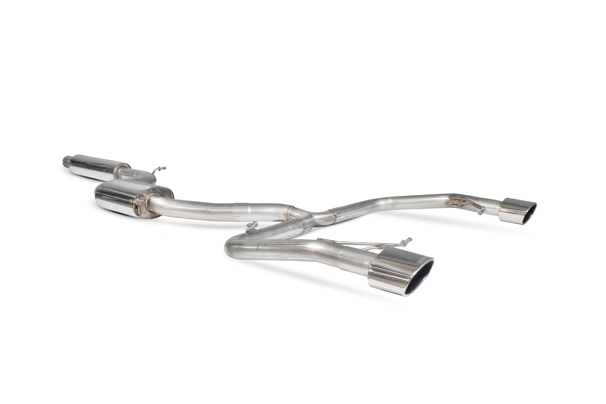 Scorpion Seat Leon Cupra 2.0 Tsi 280 290 ST Resonated Cat-Back Exhaust - product view - EVO R 155mm x 105mm