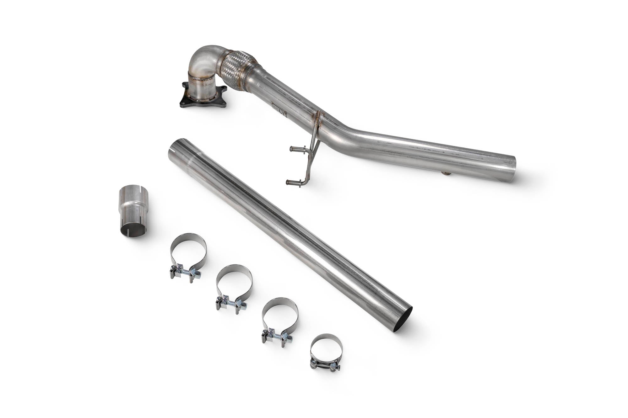 Scorpion Audi TT MK2 TTS De-Cat Downpipe - rear detail view