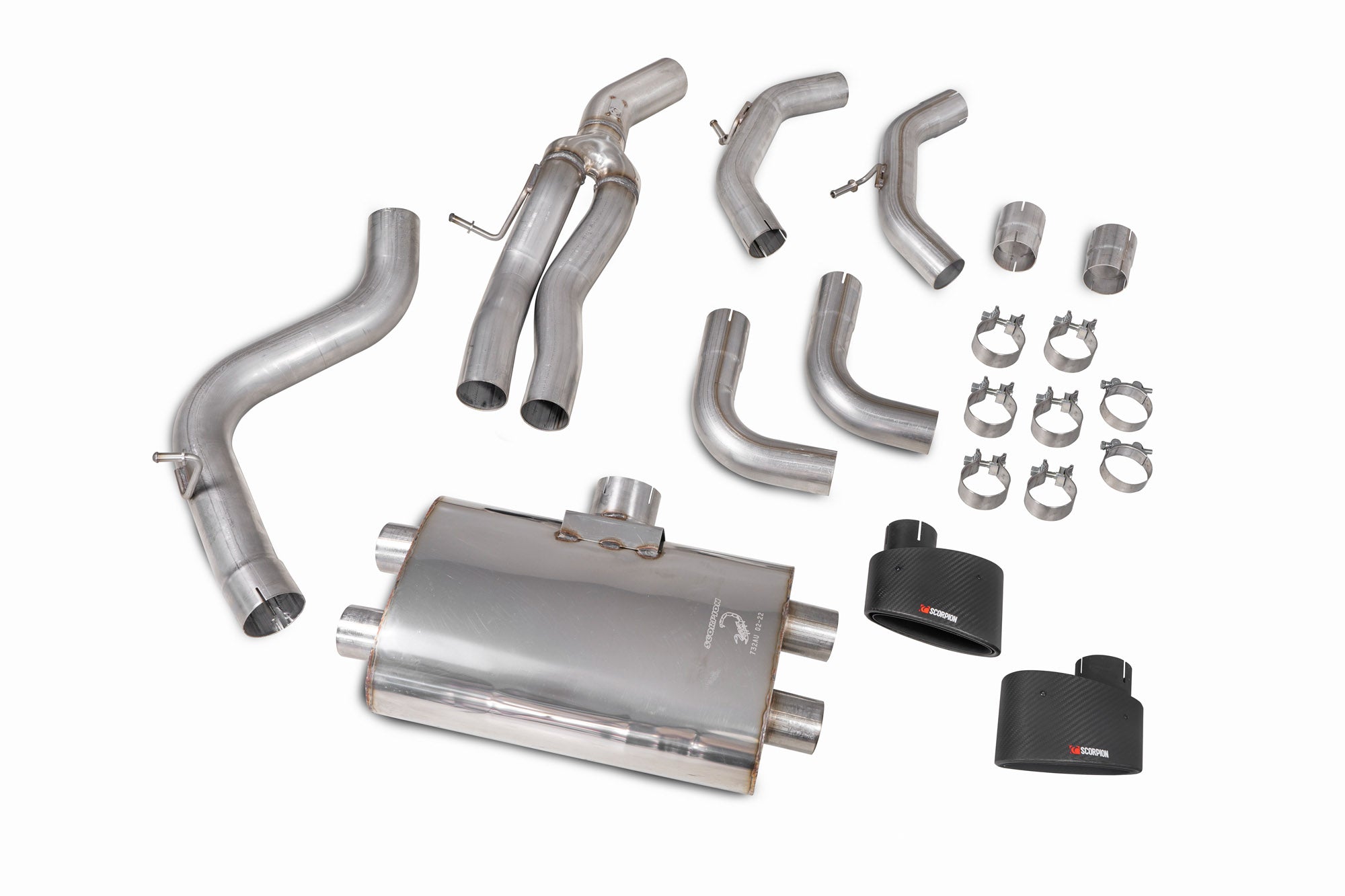 Scorpion Audi RS3 8V Non-Res GPF-Back Exhaust - kit view