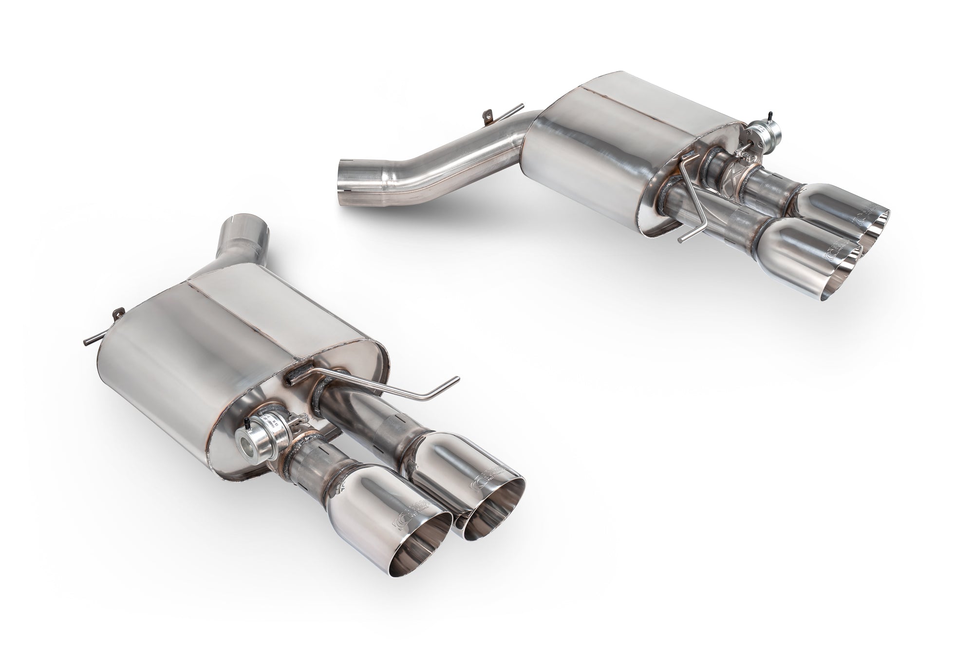 Scorpion BMW M5 F10 Rear Silencer - product view - Polished Daytona 100mm