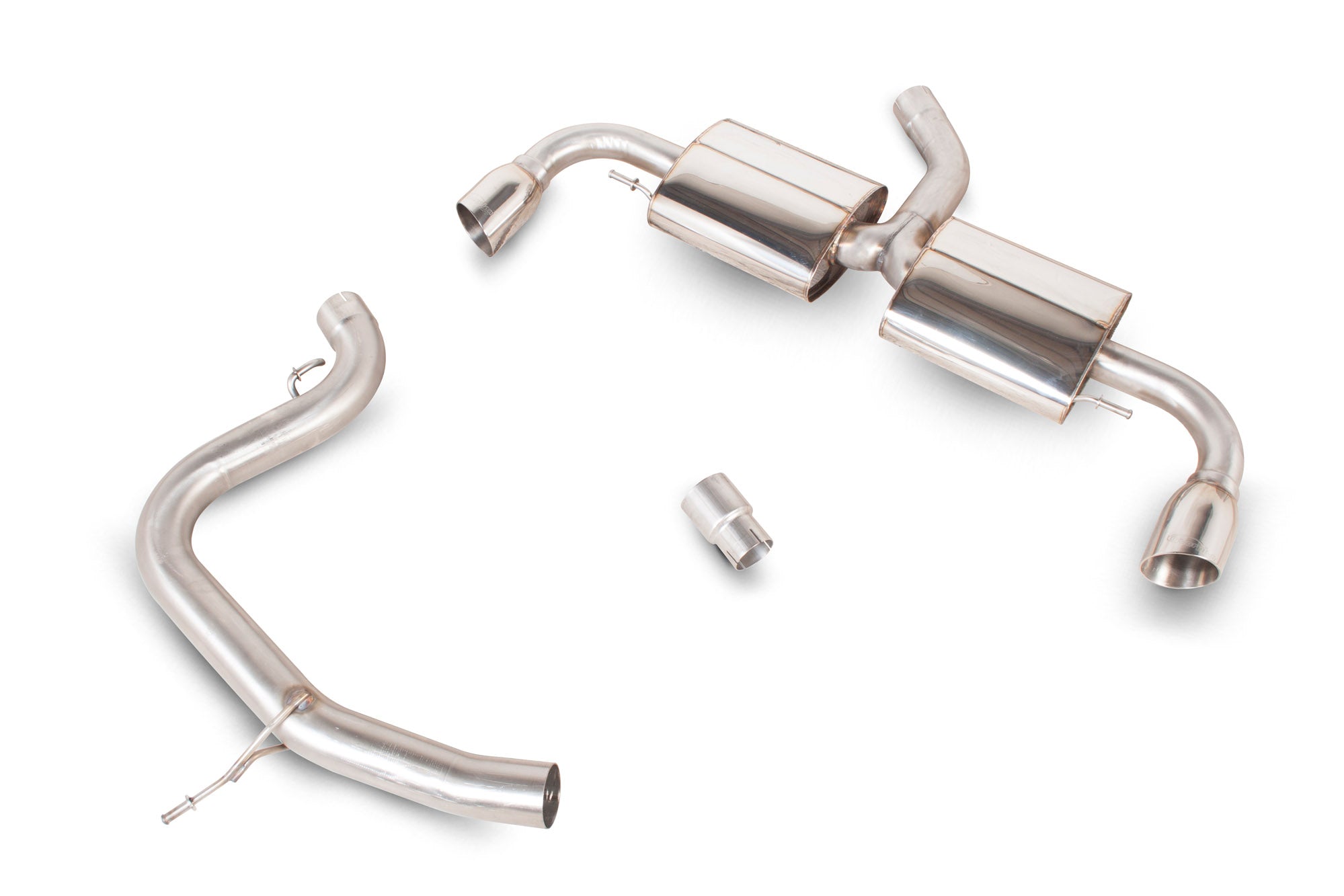 Scorpion Audi TT Mk2 2.0 TFSI Cat-Back Exhaust - rear detail view