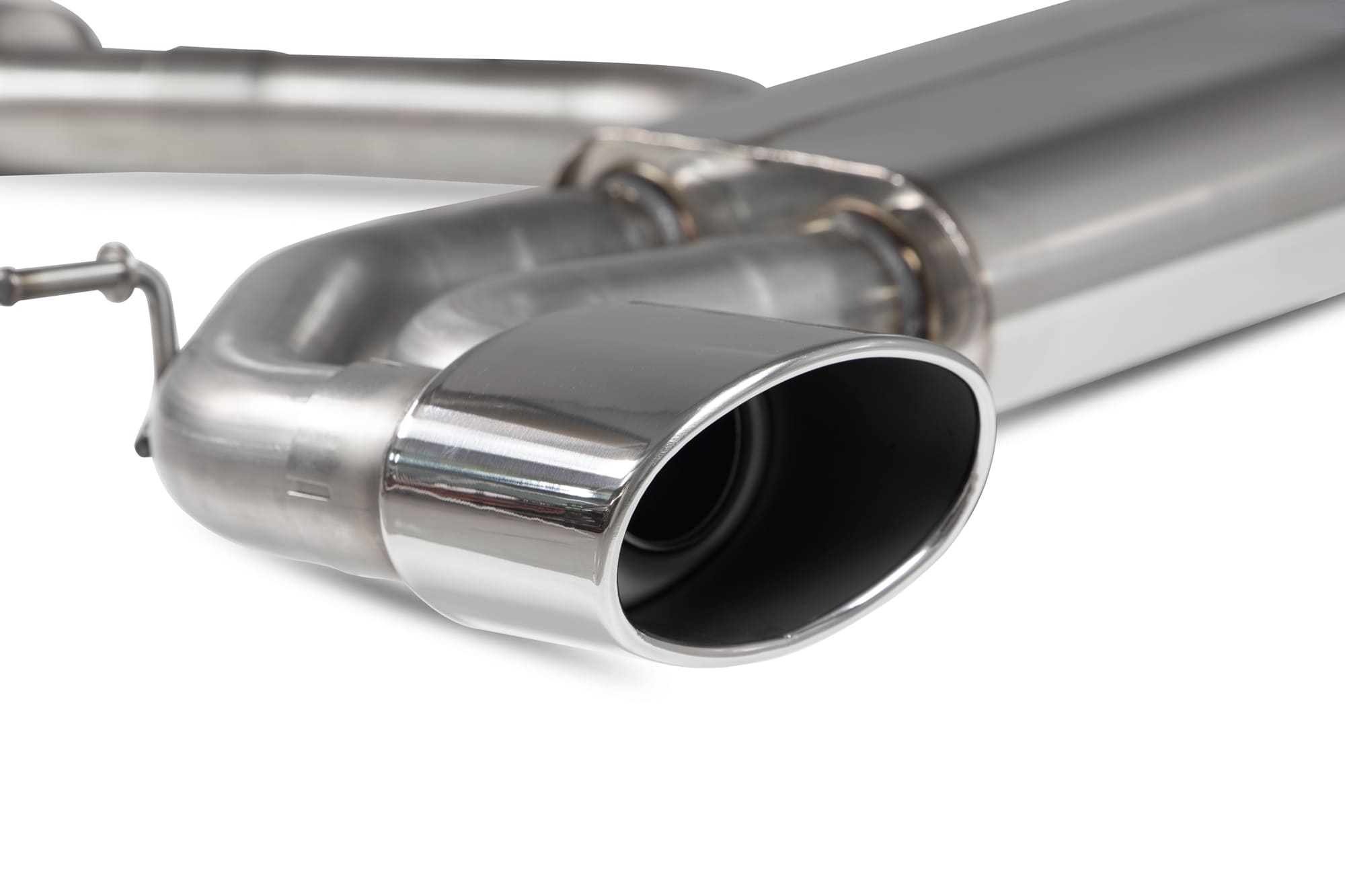 Scorpion Audi RS3 8V Resonated Cat-Back Exhaust - rear detail view