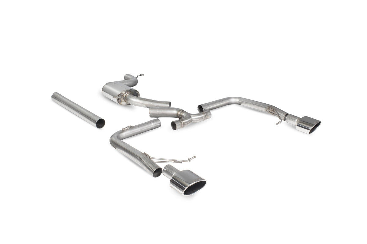 Scorpion Exhausts cat-back exhaust system for Seat Leon Cupra 2.0 Tsi 280/290 ST, non-resonated stainless steel muffler and pipes