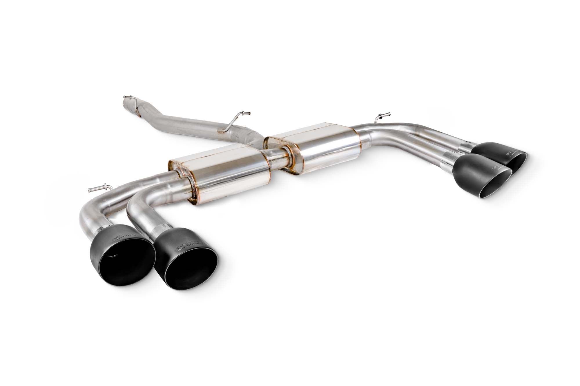 Scorpion Audi S3 8Y Sportback Non-Res GPF-Back Exhaust - product view - Black Ceramic Daytona 114mm