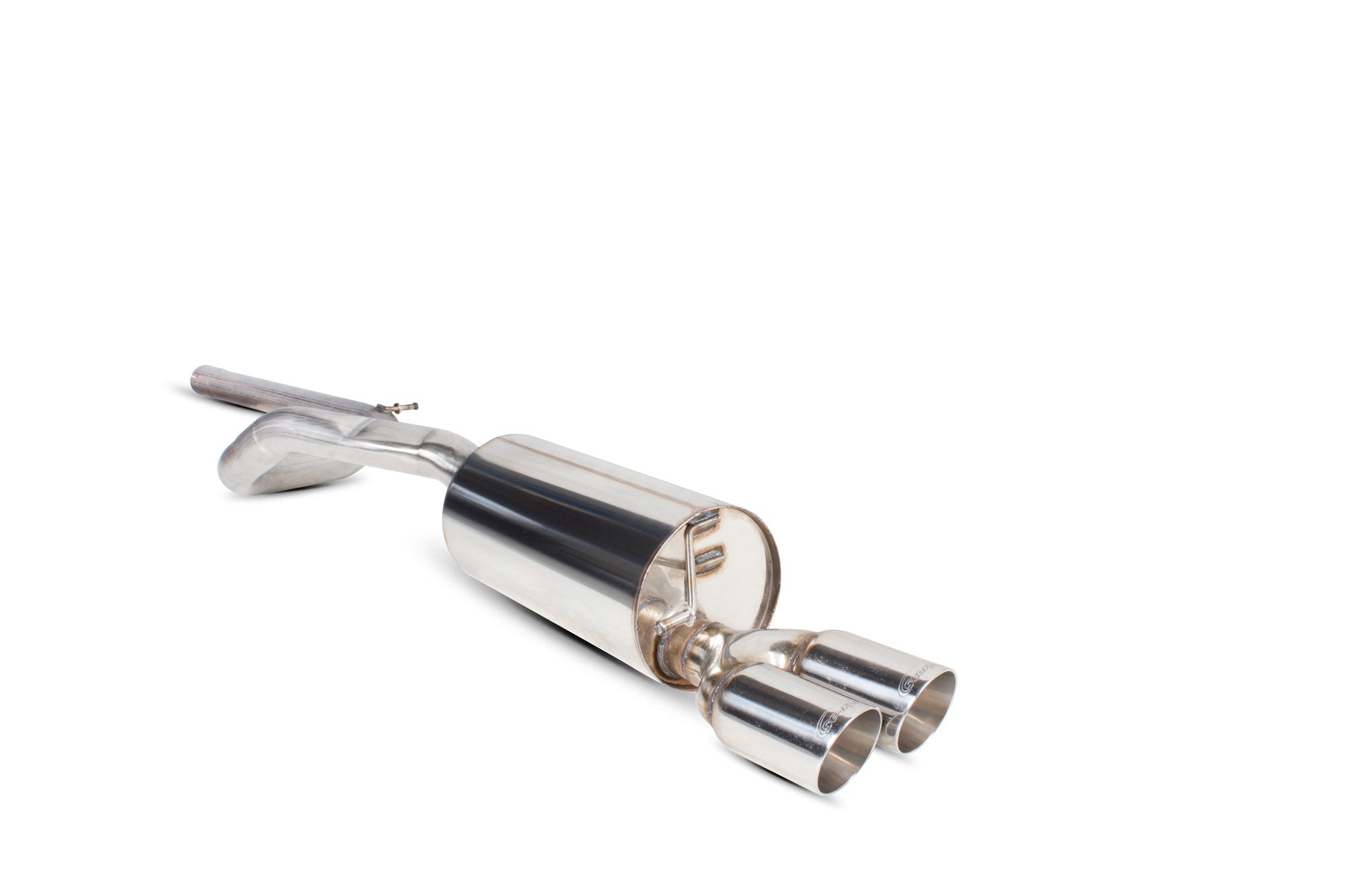 Scorpion Volkswagen Polo Gti 1.4TSi 180PS Non-Res Half Exhaust System - product view - Polished Daytona (twin) 90mm