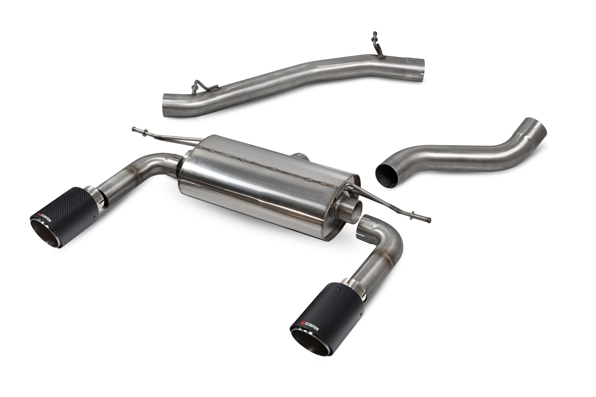 Scorpion Audi TT Mk3 MK3 2.0 Non-Res Cat-Back Exhaust - kit view