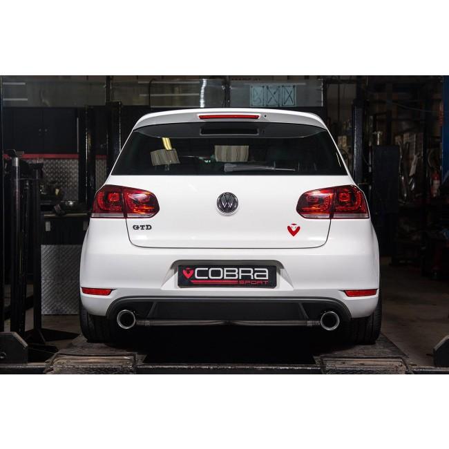 Cobra Sport - VW Golf GTD (Mk6) 2.0 TDI (5K) (09-13) Venom Box Delete GTI Style Cat Back Performance Exhaust - Nineteen72 Performance