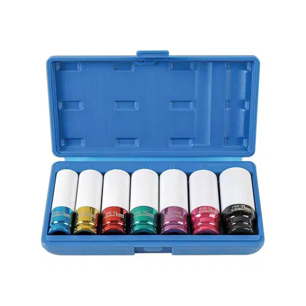 Laser 6723 Alloy Wheel Nut Socket Set 1/2D 7pc