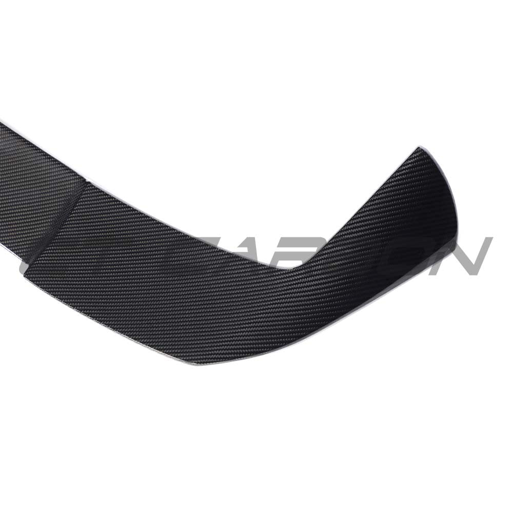 CT Carbon sportback spoiler for Audi A3/S3/RS3 8Y 2022+ with carbon fiber finish, designed for sporty aerodynamic enhancement.