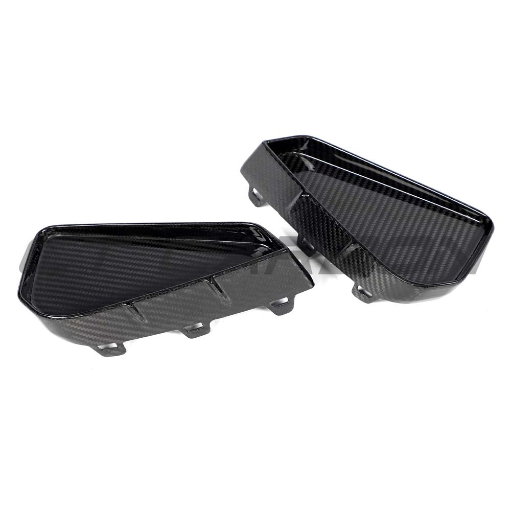 CT Carbon Audi RS3 8Y 2025+ carbon fibre rear reflector delete accessory showing sleek black carbon finish on the car's rear.