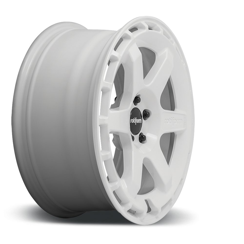 Rotiform KB1 wheels in white with five lug pattern, 19x8 inches, matte anthracite, gloss silver, and black finishes.