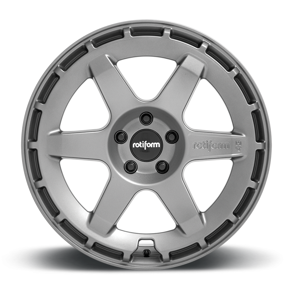 Rotiform KB1 wheels in matte anthracite with gloss silver accents, 19x8 inches, 5-lug, ET40, showcasing a sleek wheel face.