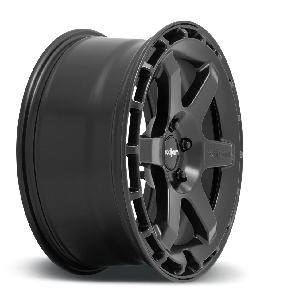 Rotiform KB1 wheels in black matte, anthracite, gloss silver, and white finishes, 19x8 inch size with 5-lug pattern and ET45 offset.