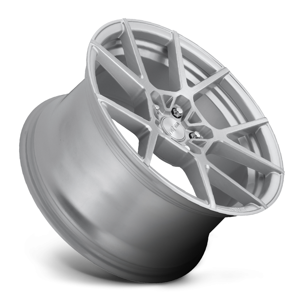 Rotiform KPS wheels in brushed face with silver finish, showing 19x10 size with bold, stylish design for performance vehicles.