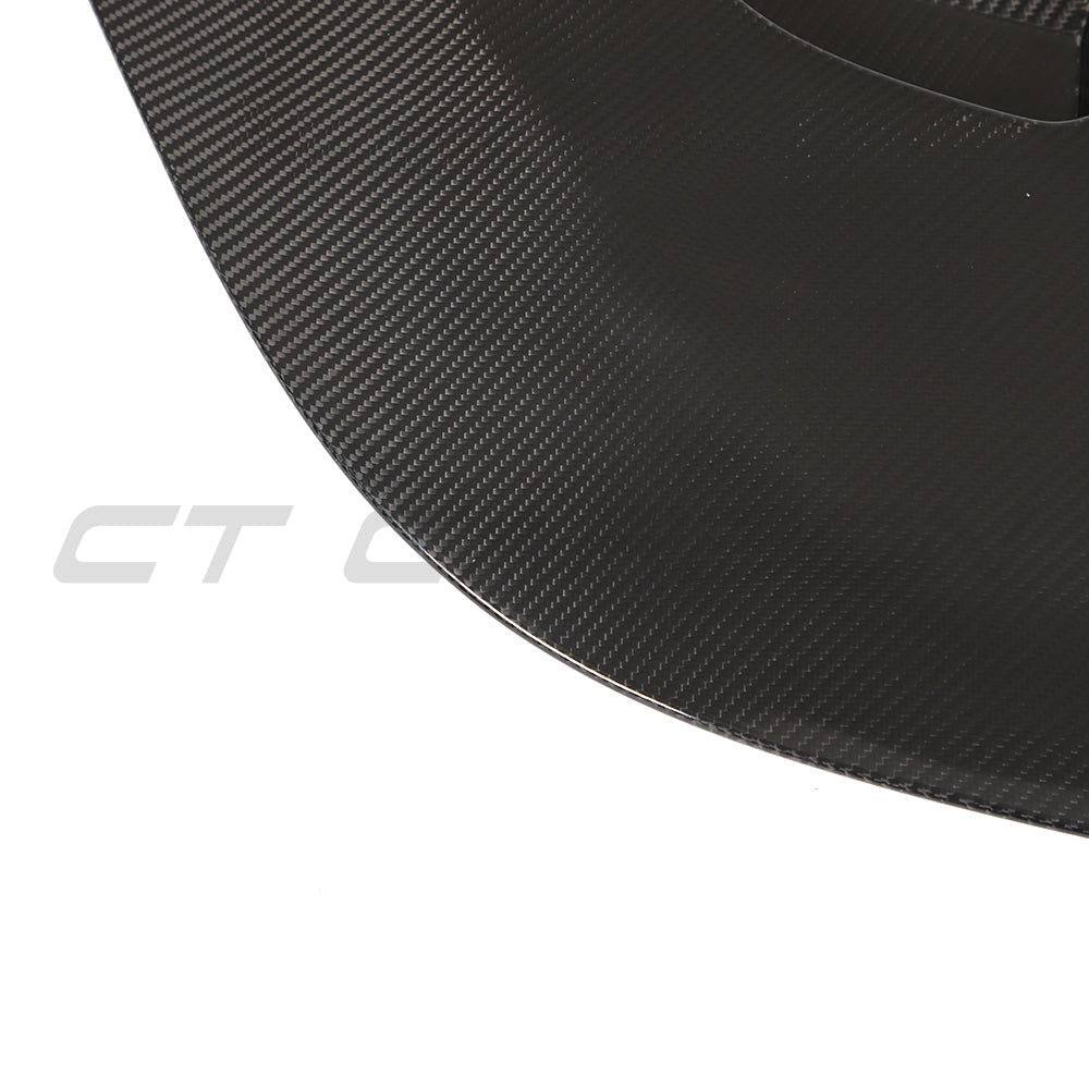 CT Carbon McLaren 570S full carbon fiber kit showing hood and bonnet with sleek carbon fiber finish.