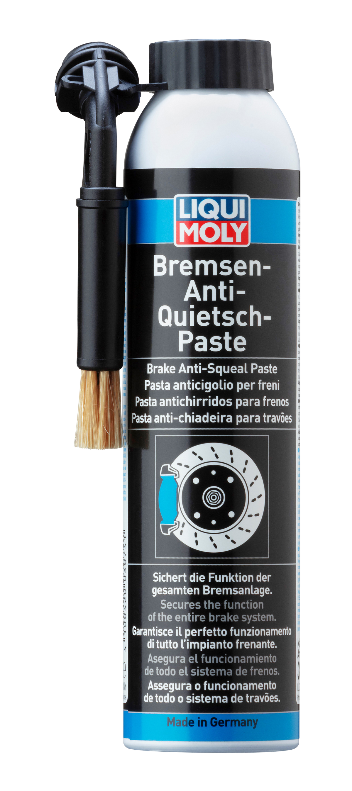 Liqui Moly Brake Anti-Squeal Paste tube, a grease and lubricant product for reducing brake squeal and ensuring smooth braking.