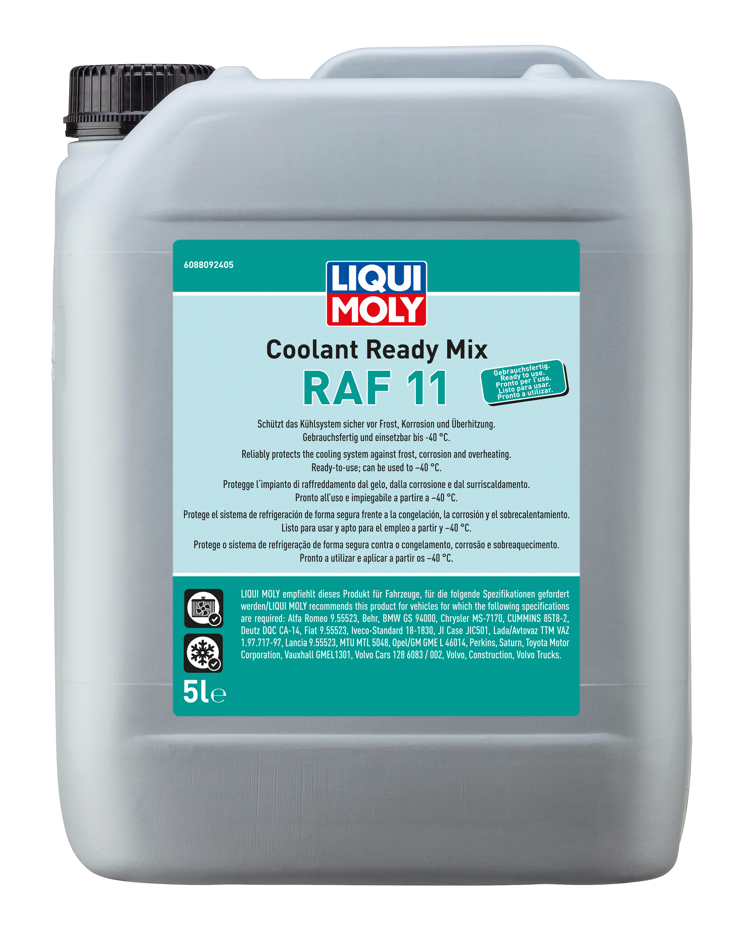 Liqui Moly Coolant Ready Mix RAF11 - 5 Litres