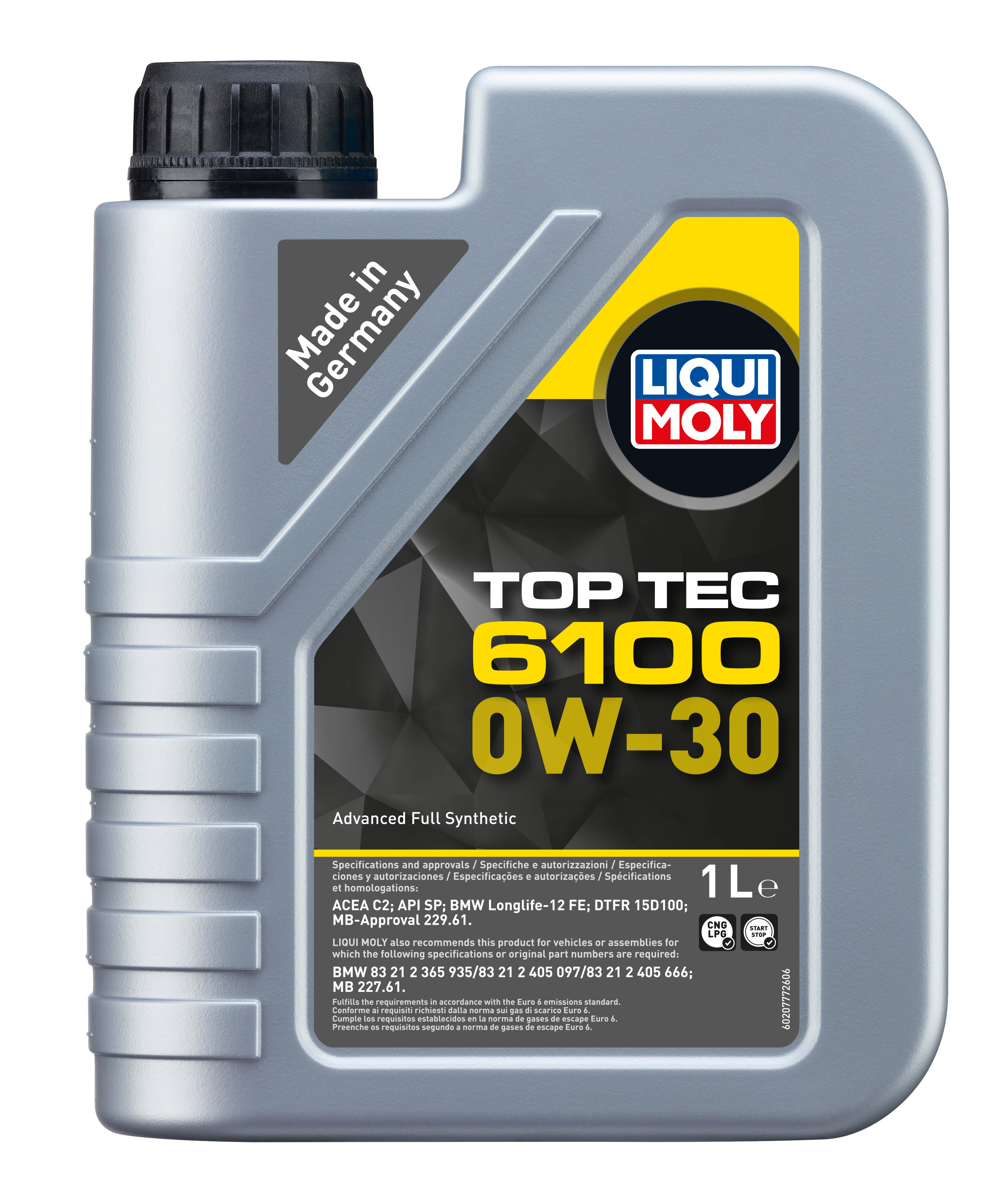 Liqui Moly Top Tec 6100 Engine Oil 0W-30 - 1 Litre