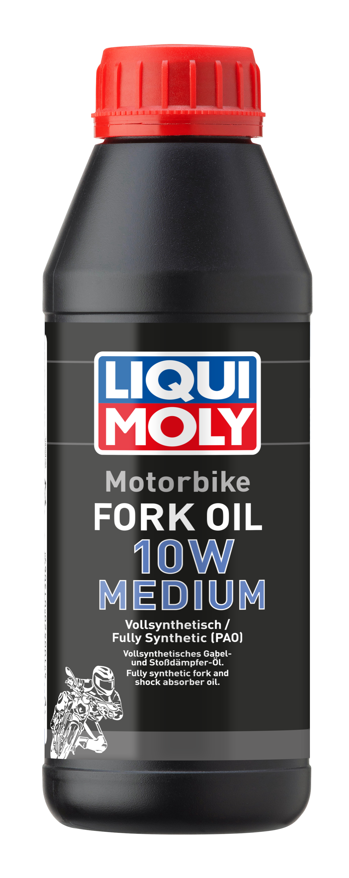 Liqui Moly Motorbike Fork Oil 10W in a container, designed for motorcycle suspension forks to ensure smooth handling and performance.