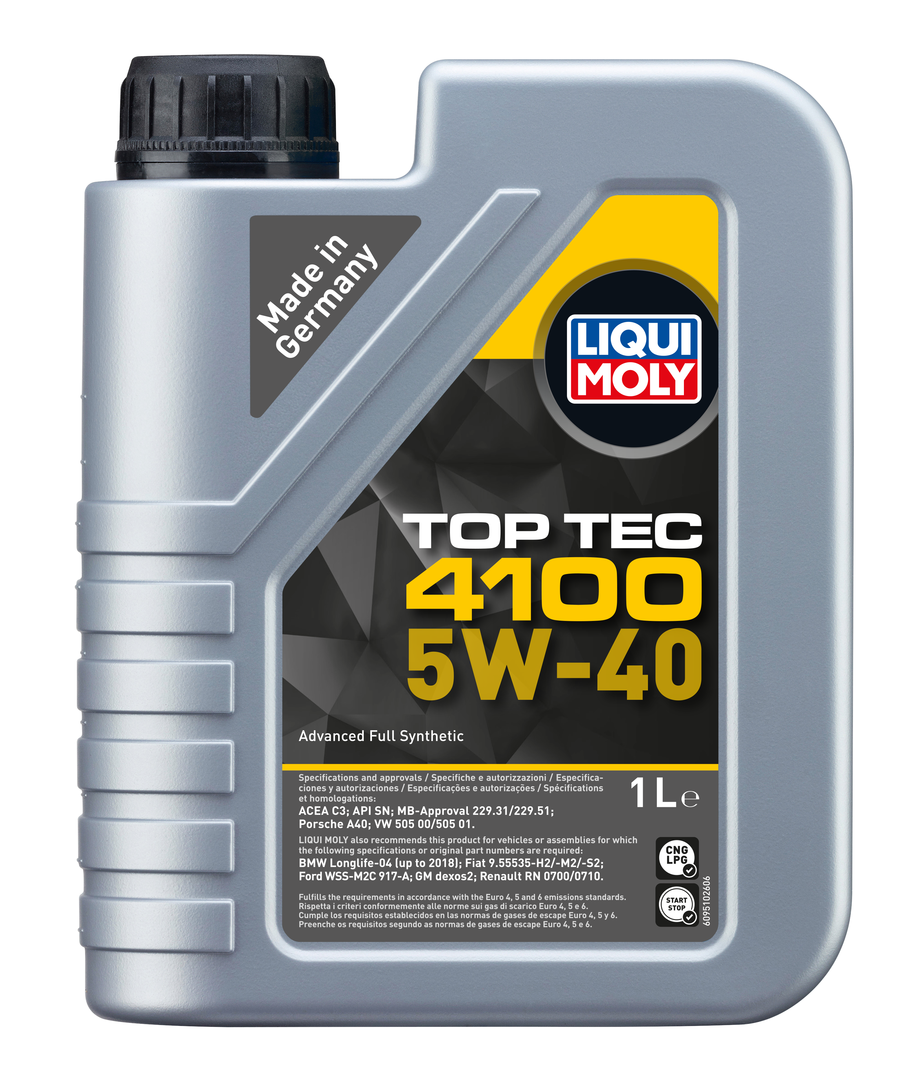 Liqui Moly Top Tec 4100 Engine Oil 5W-40 - 1 Litre