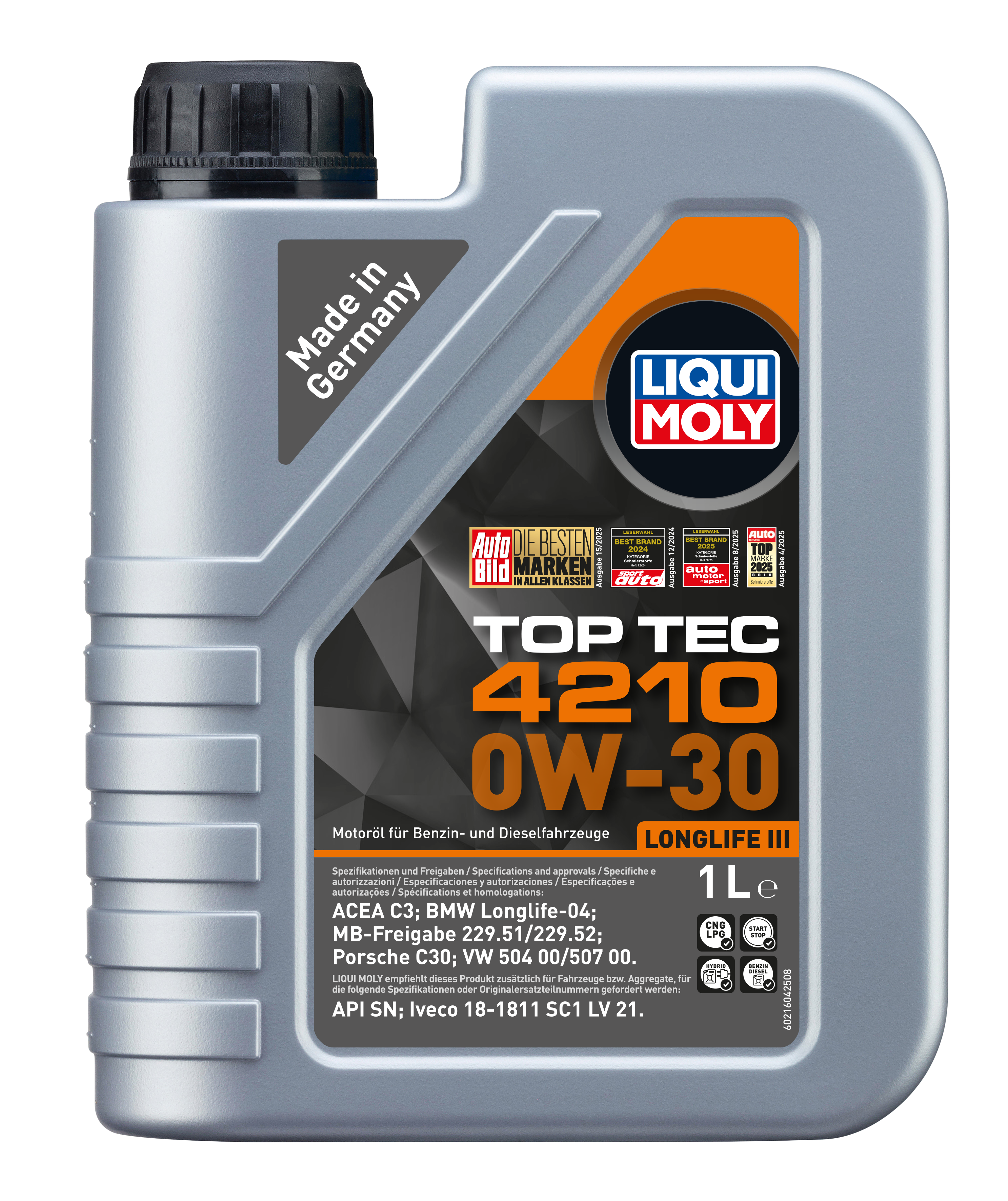 Liqui Moly Top Tec 4210 Engine Oil 0W-30 - 1 Litre
