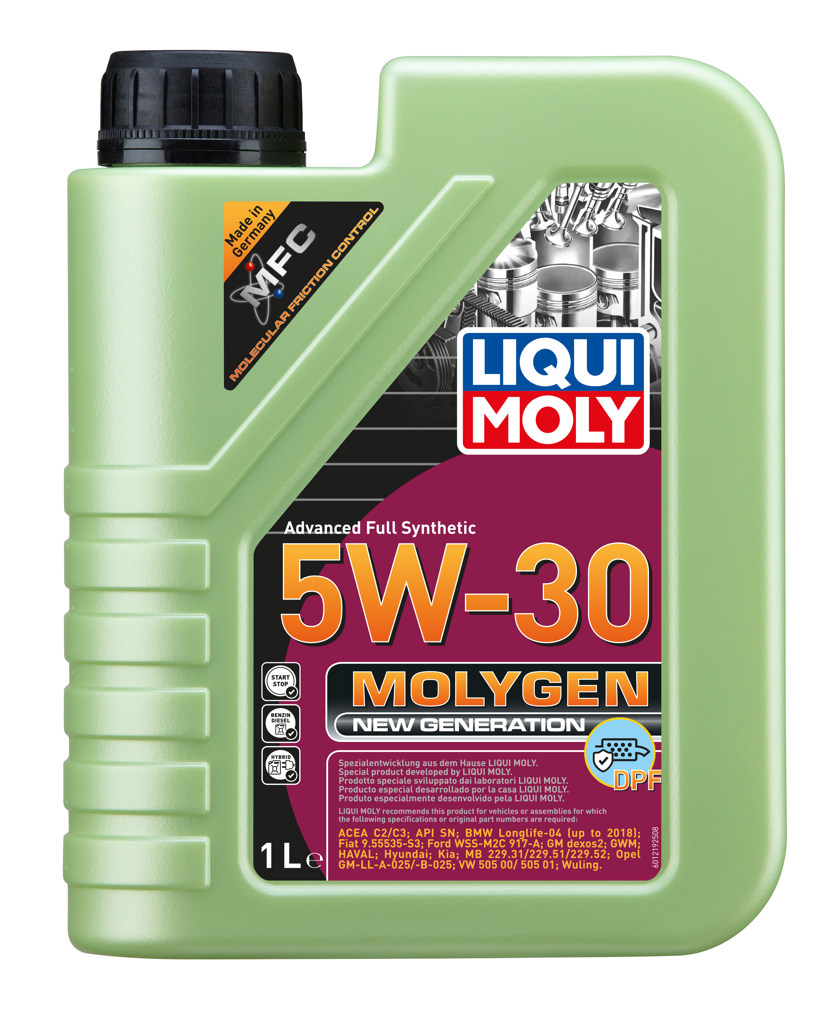 Liqui Moly Molygen New Generation Engine Oil 5W-30 DPF - 1 Litre