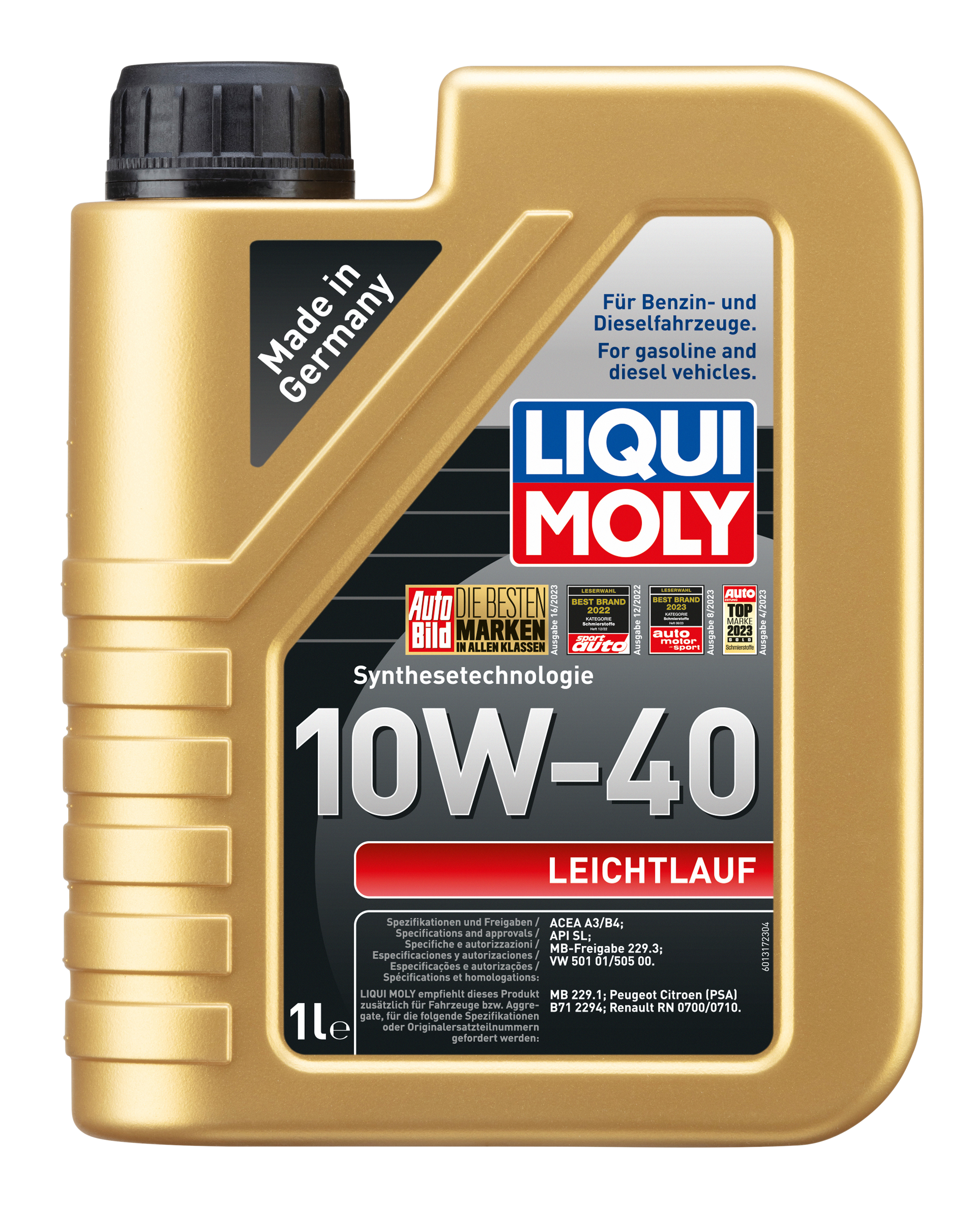 Liqui Moly Smooth Running Engine Oil 10W-40 - 1 Litre