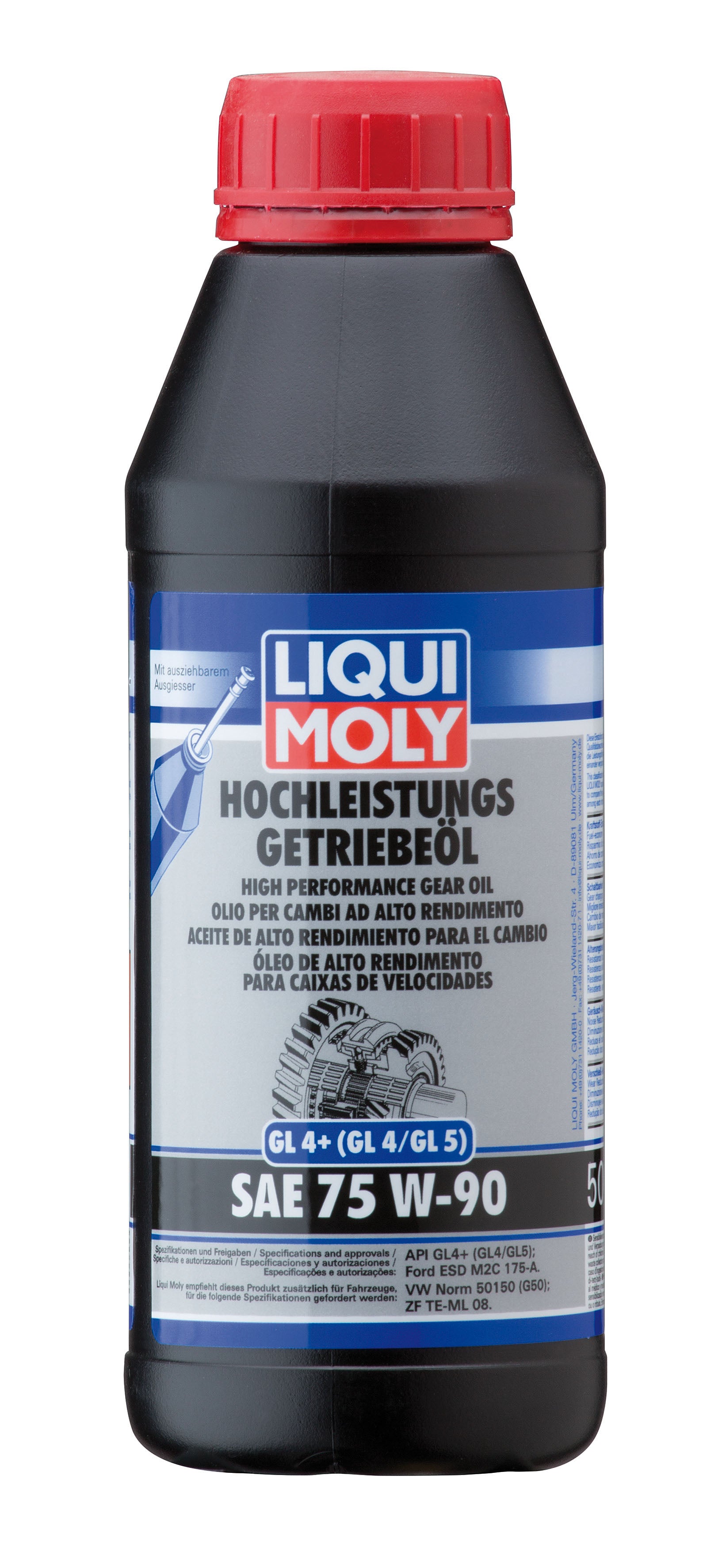 Liqui Moly High Performance Gear Oil GL4+ SAE 75W-90 - 500ml