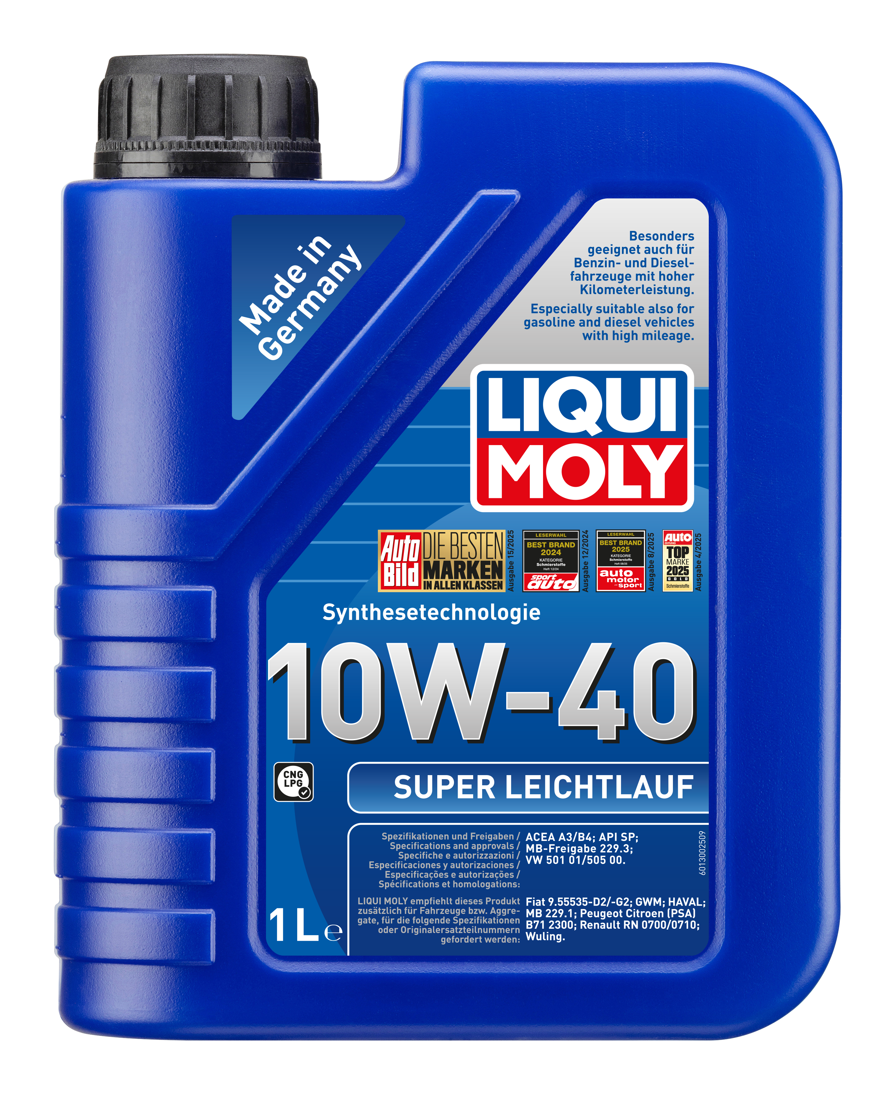 Liqui Moly Super Smooth Running Engine Oil 10W-40 - 1 Litre