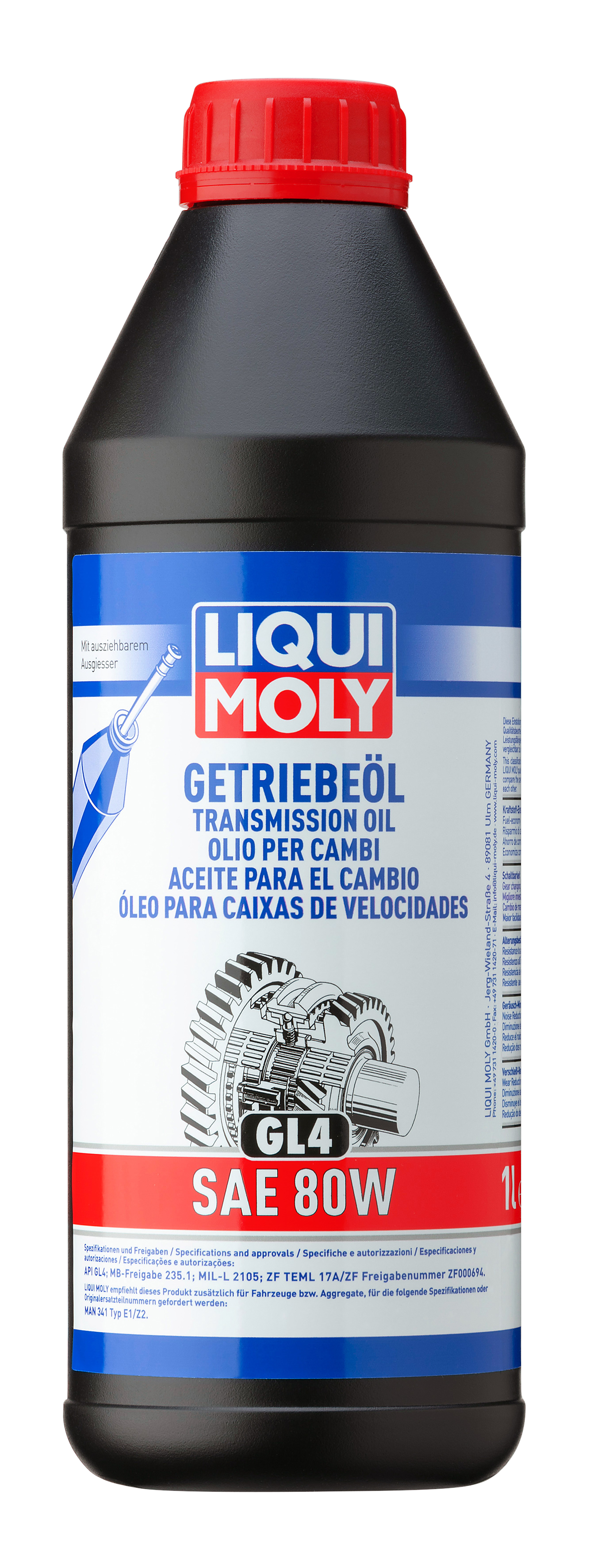 Liqui Moly Gear Oil GL4 SAE 80W - 1 Litre
