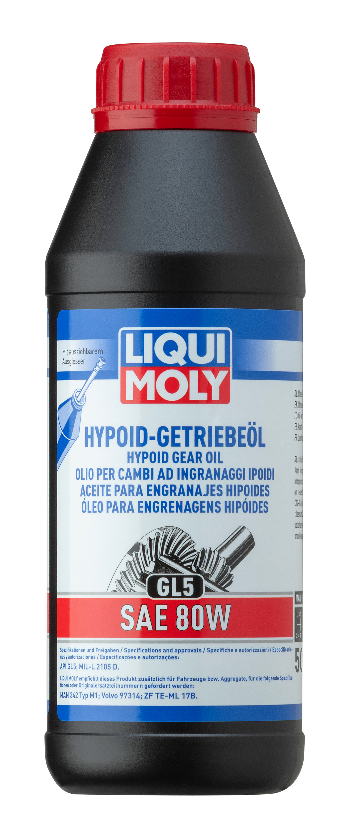 Liqui Moly Hypoid Gear Oil GL5 SAE 80W - 500ml