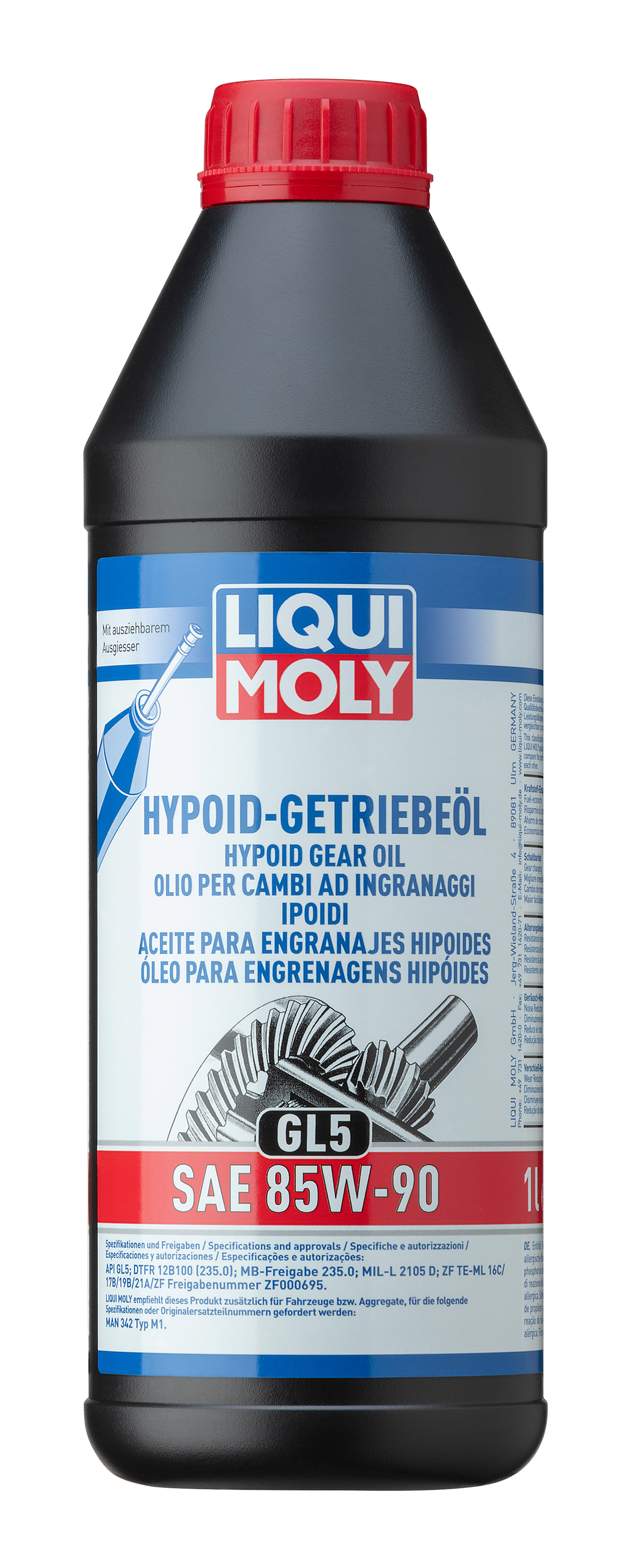 Liqui Moly Hypoid Gear Oil GL5 SAE 85W-90 - 1 Litre