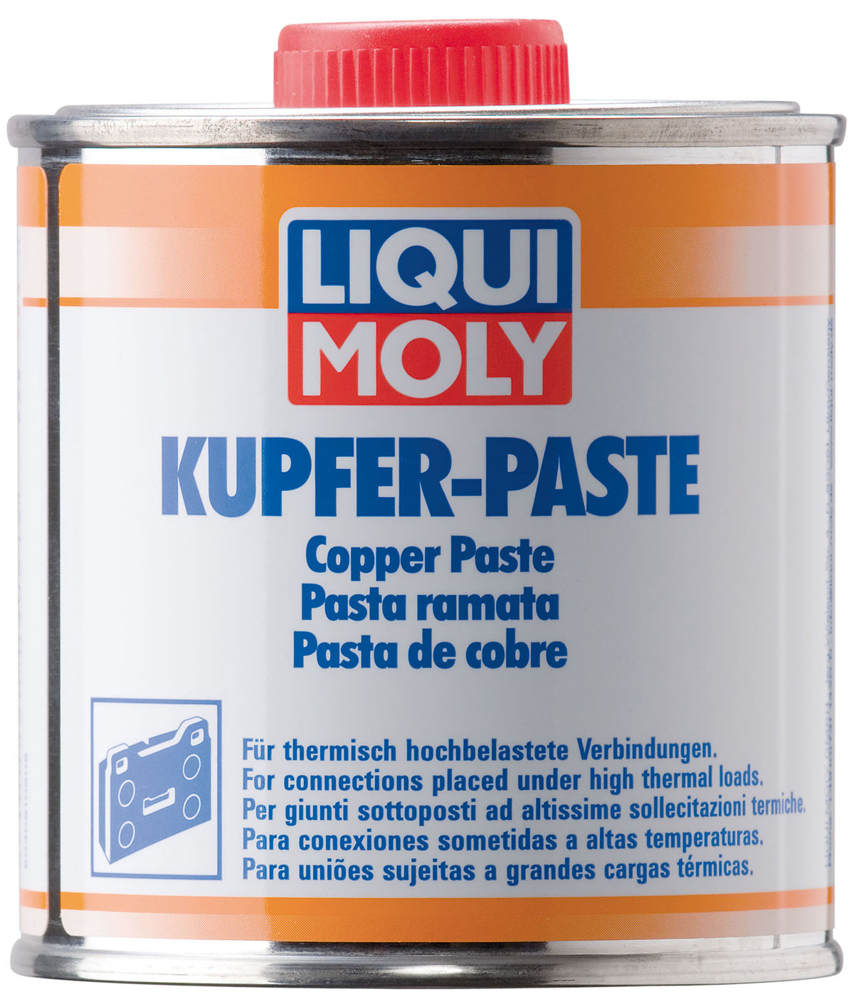 Tube of Liqui Moly Copper Paste grease and lubricant showing the product label and packaging.
