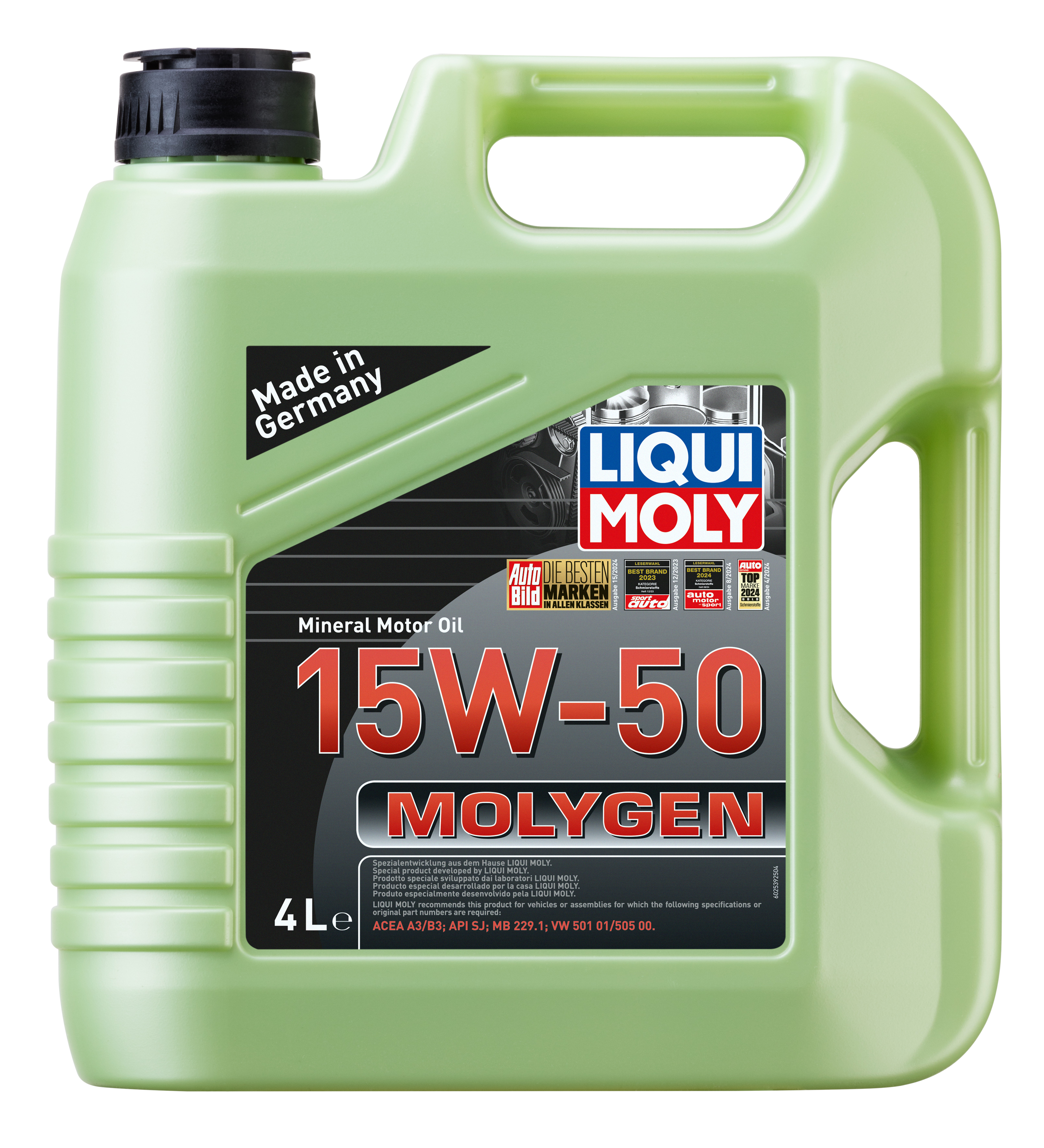 Liqui Moly Molygen Engine Oil 15W-50 4L - 4 Litres