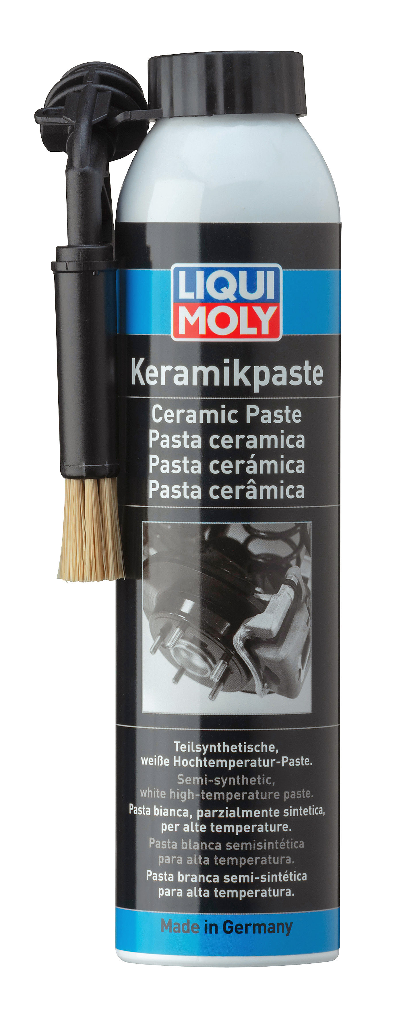 Liqui Moly Ceramic Paste lubricant in a tube, ideal for grease and lubricants applications, with a smooth, gray paste visible in the image.