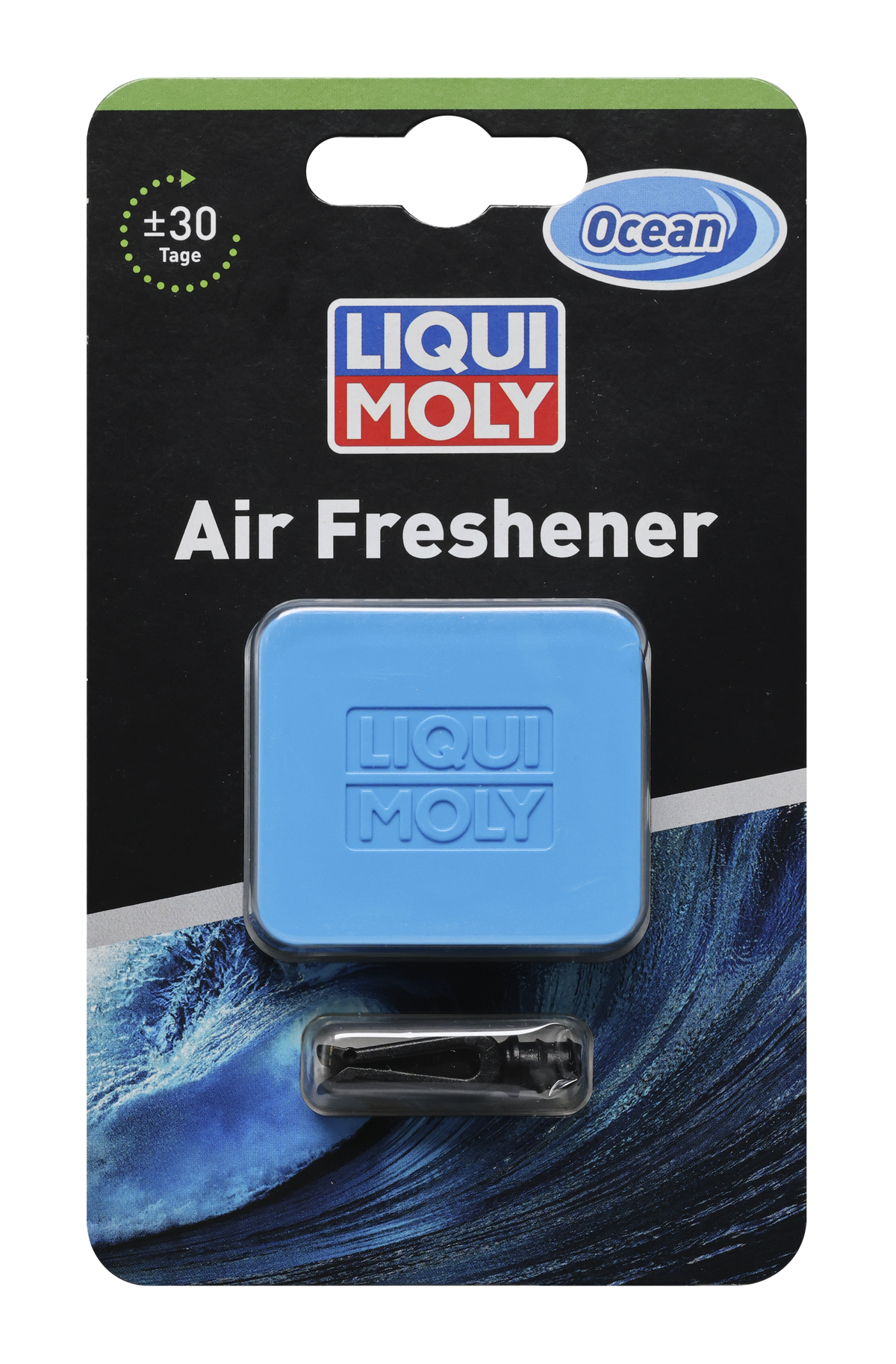 Liqui Moly detailing air freshener in a sleek spray bottle, designed to freshen car interiors with a pleasant scent.