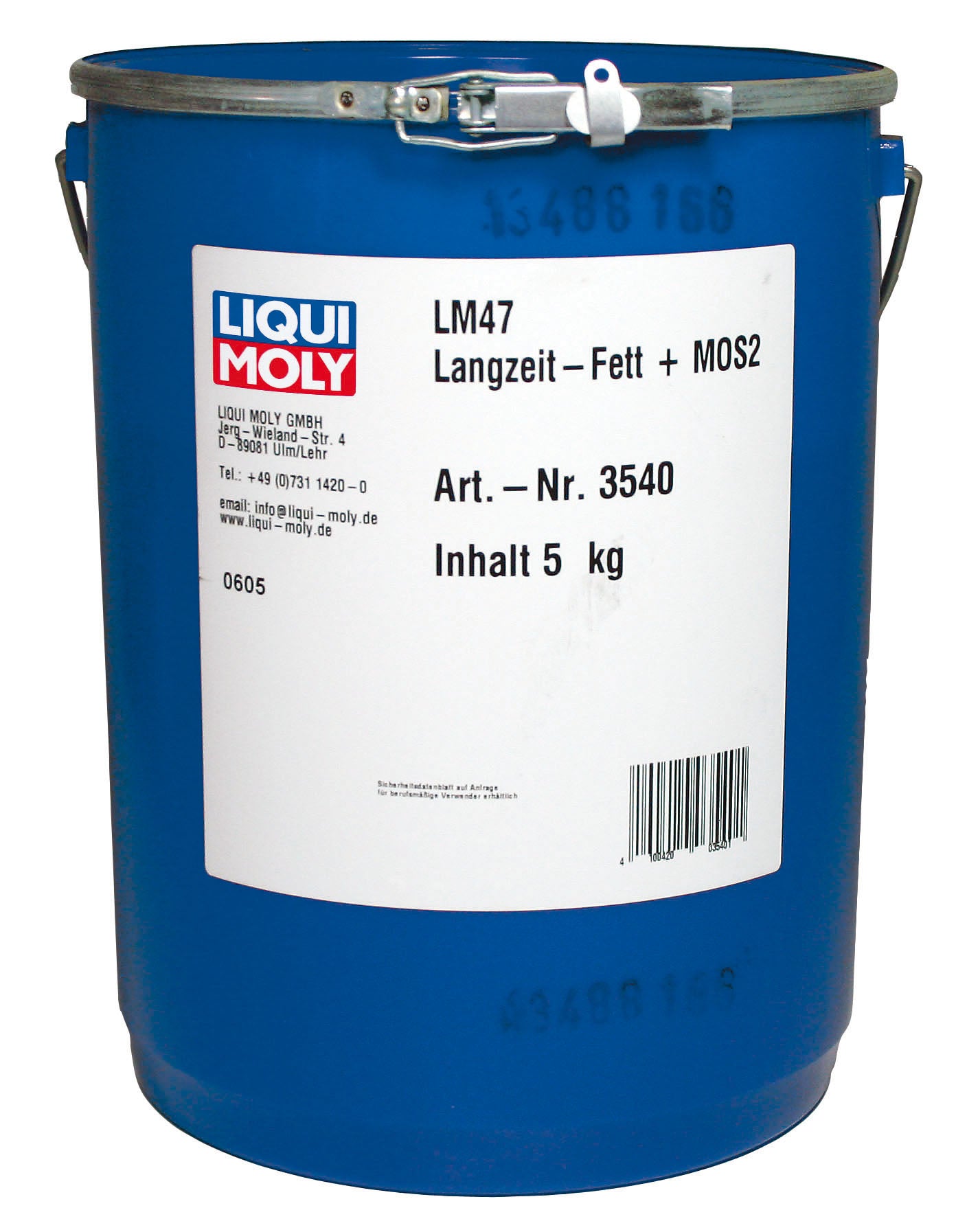 Liqui Moly LM 47 Long-Life Grease with MOS2, a high-quality automotive lubricant and grease for durable lubrication.