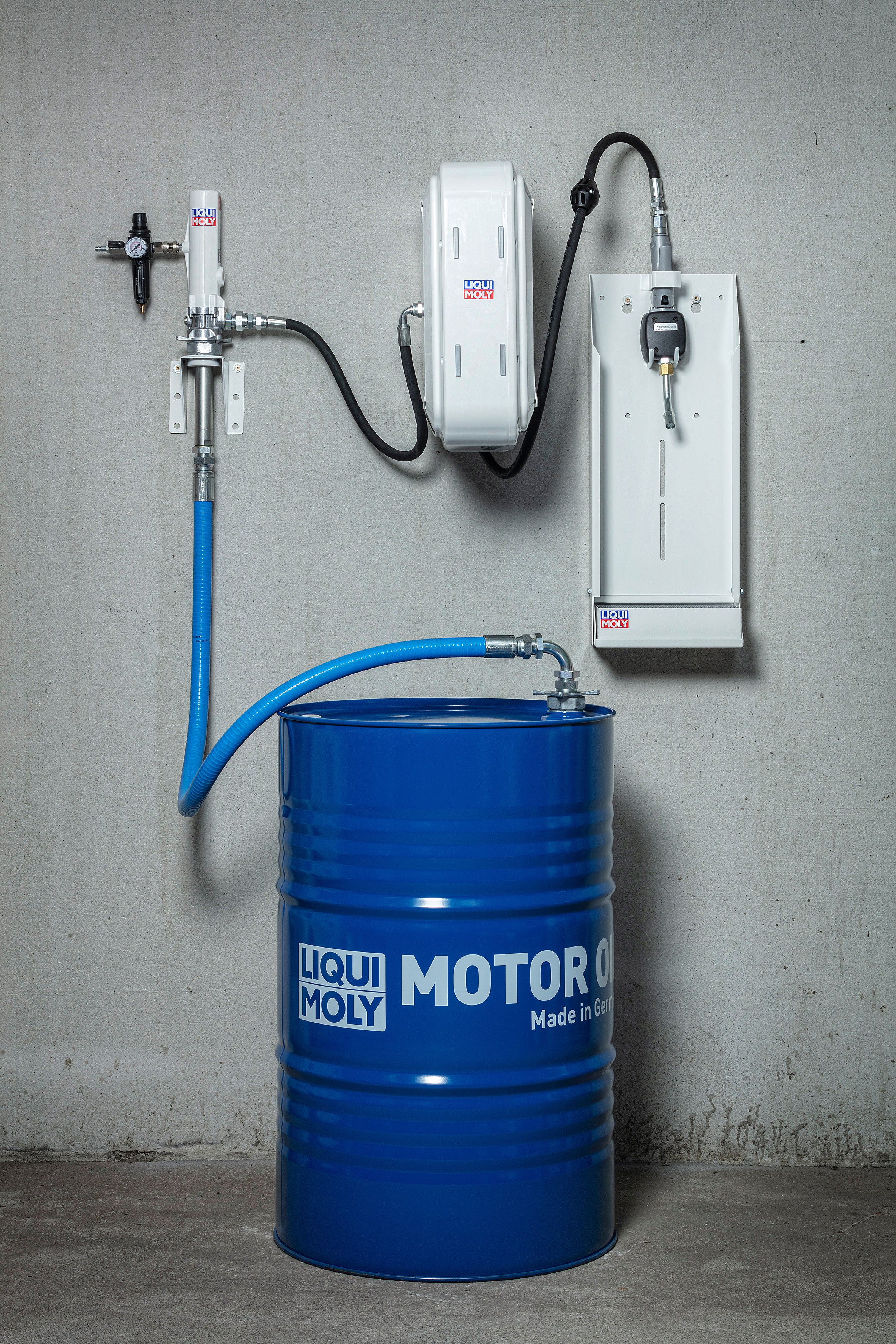 Liqui Moly Drum Packet D workshop tool in a sturdy package, designed for automotive maintenance and repair.
