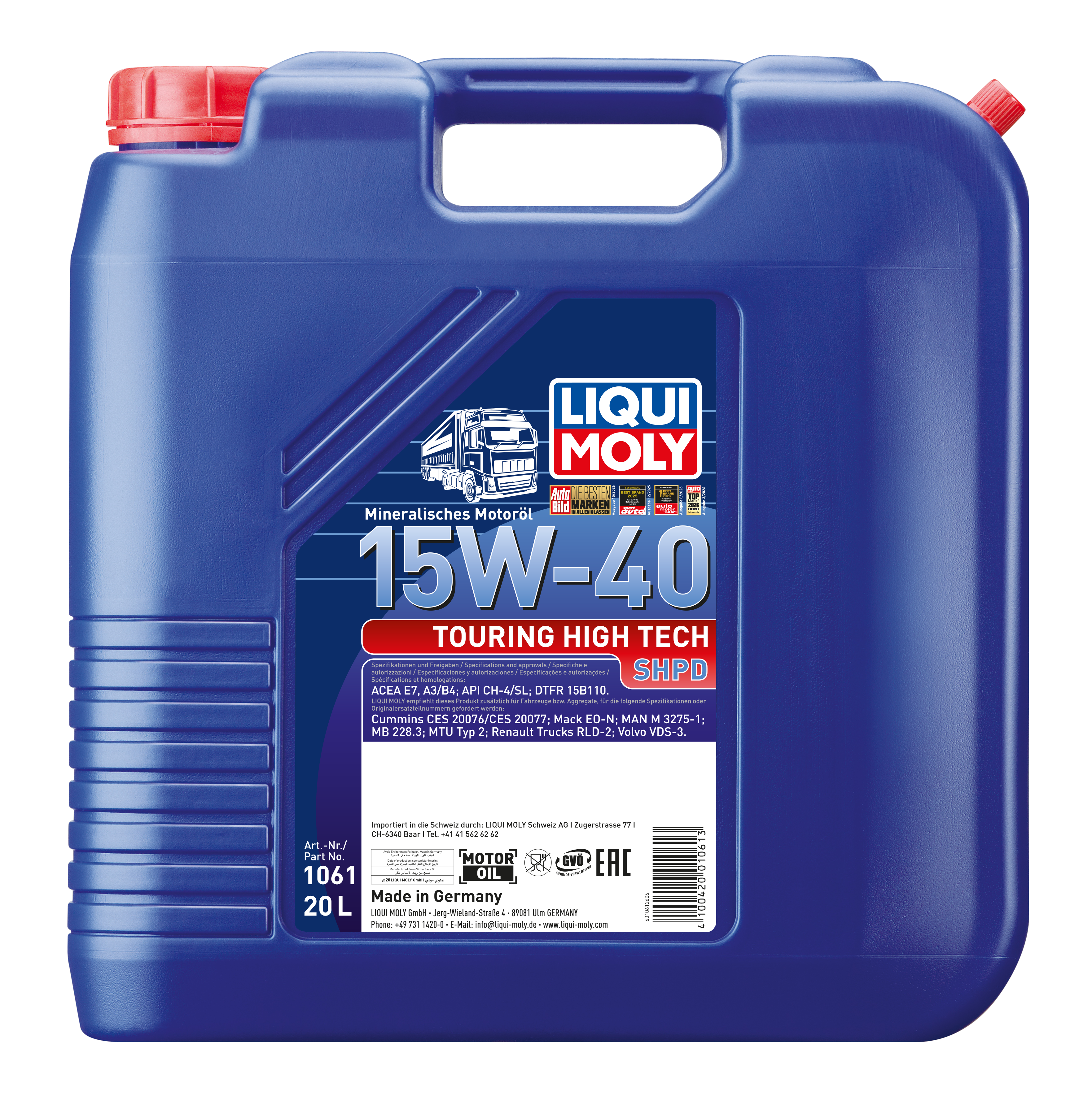 Liqui Moly Touring High Tech Shpd-Motor Oil 15W-40 - 20 Litres
