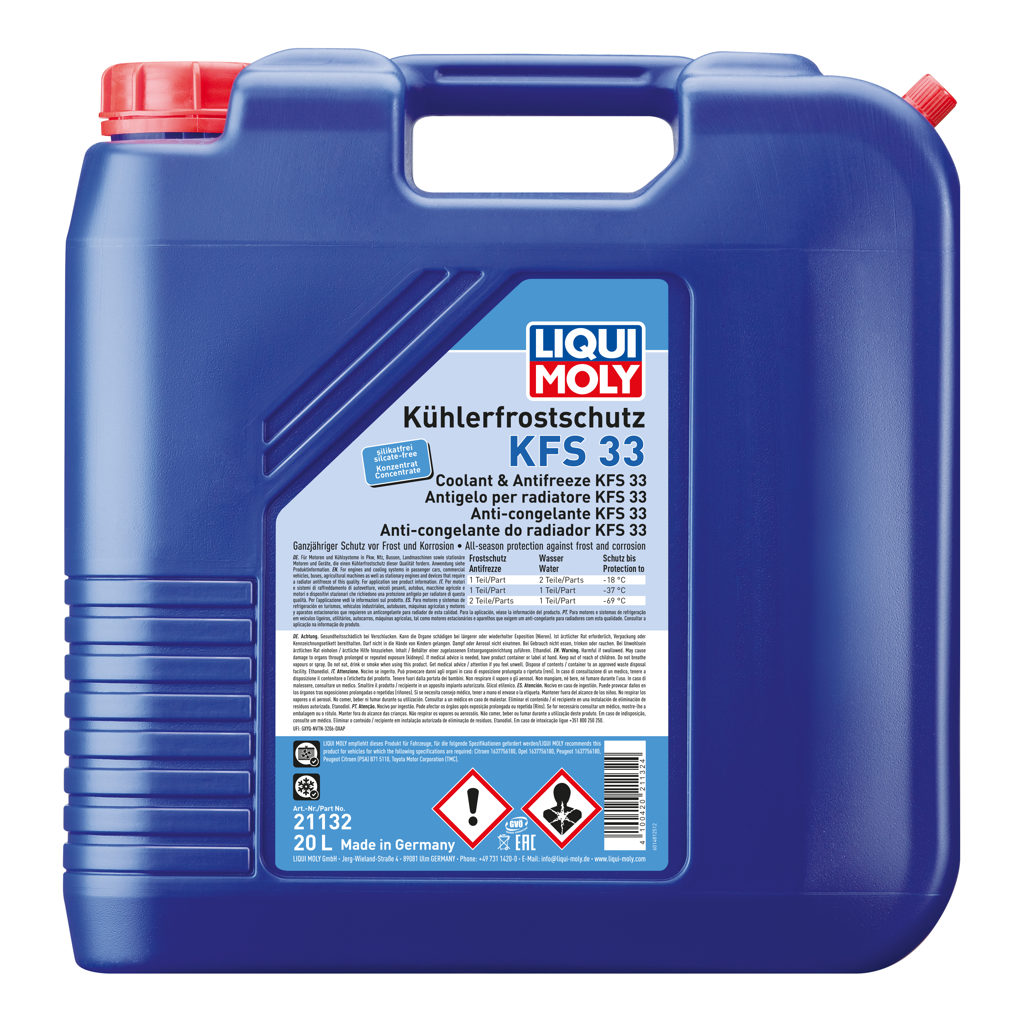 Liqui Moly Radiator Antifreeze KFS 33 - 20 Litres