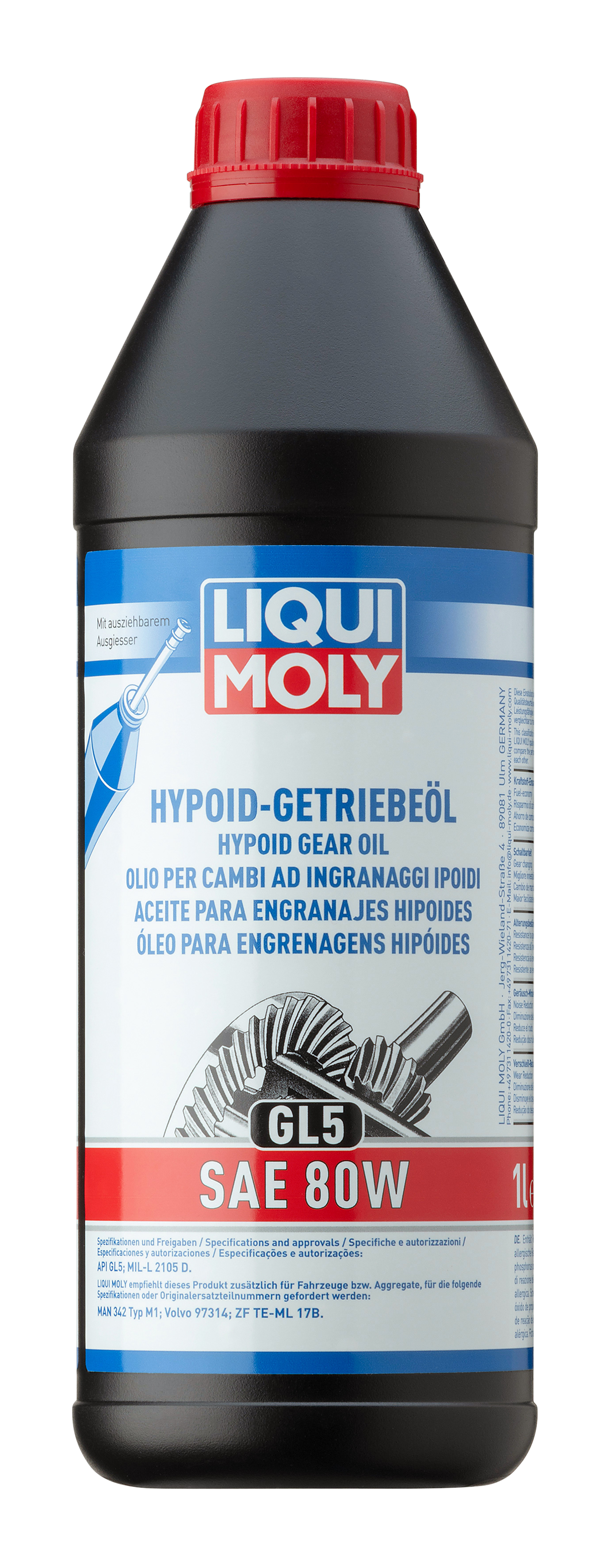 Liqui Moly Hypoid Gear Oil GL5 SAE 80W - 1 Litre