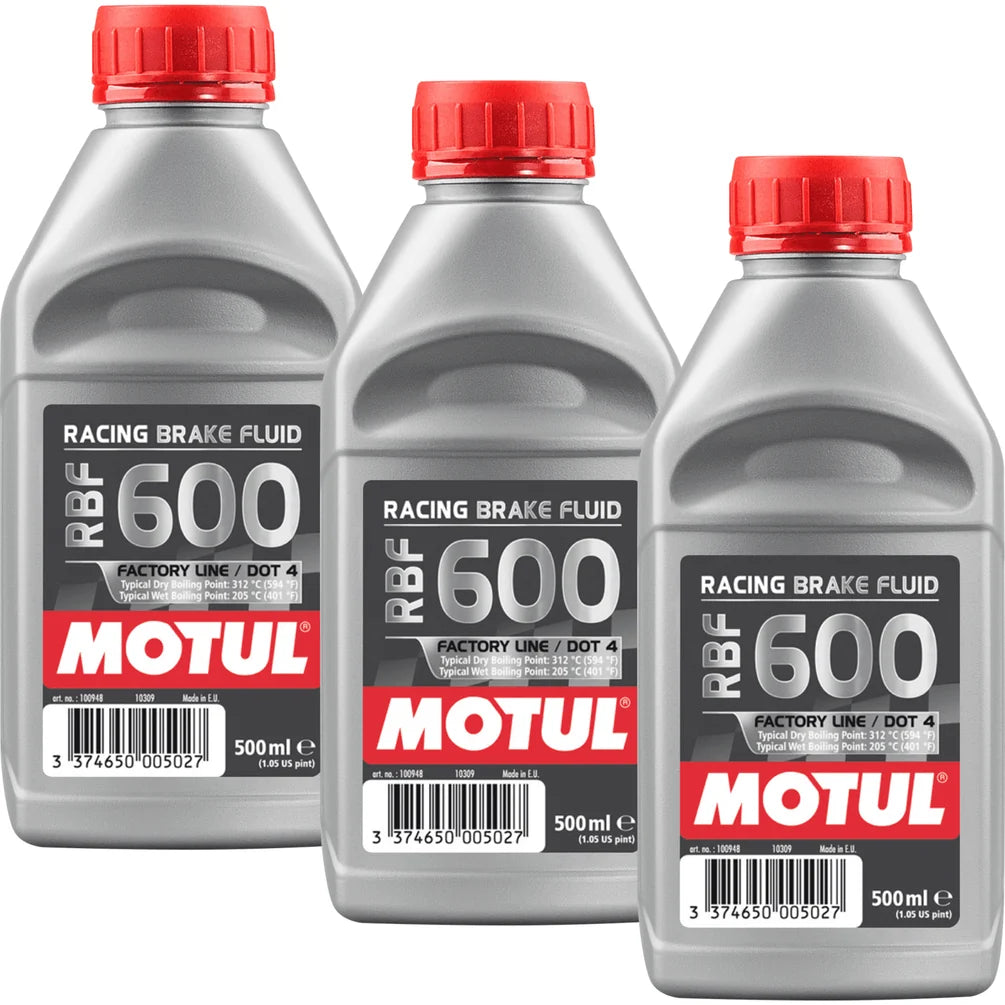 Motul RBF 600 Factory Line Dot 4 Brake Fluid 1.5L (3 Pack)