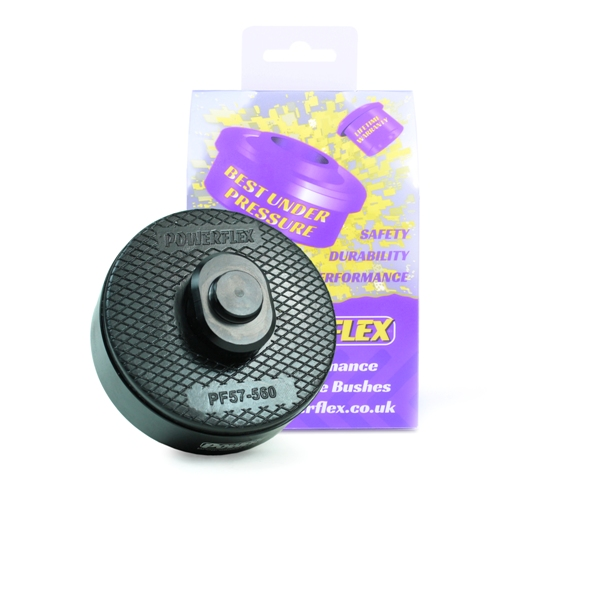 Powerflex PF57-560 aluminium and polyurethane jack pad adaptor for elongated Porsche lifting points
