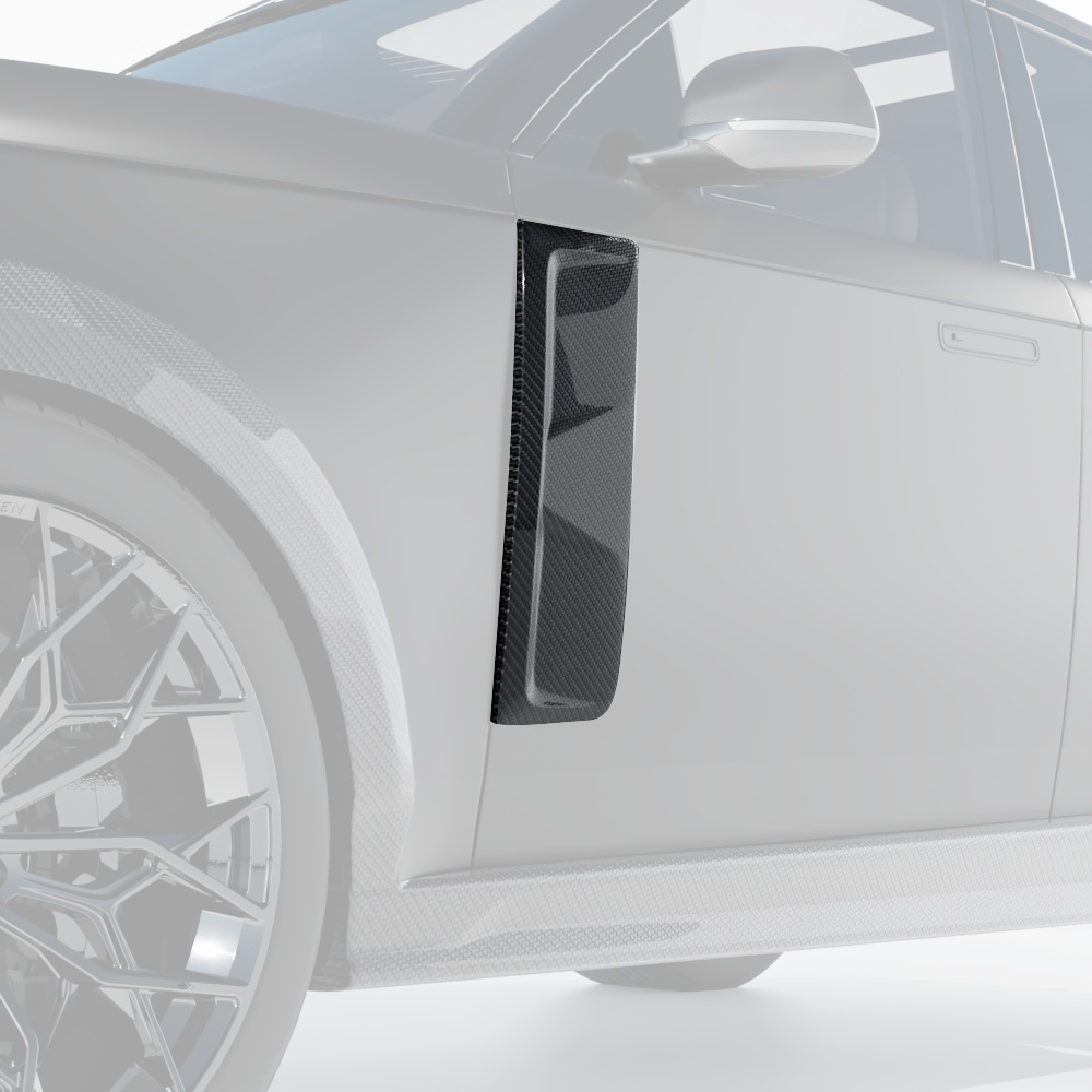 Full carbon fibre kit for Range Rover L460 (SWB) 2022+ by CT Design, showcasing lightweight, high-quality carbon fibre components.