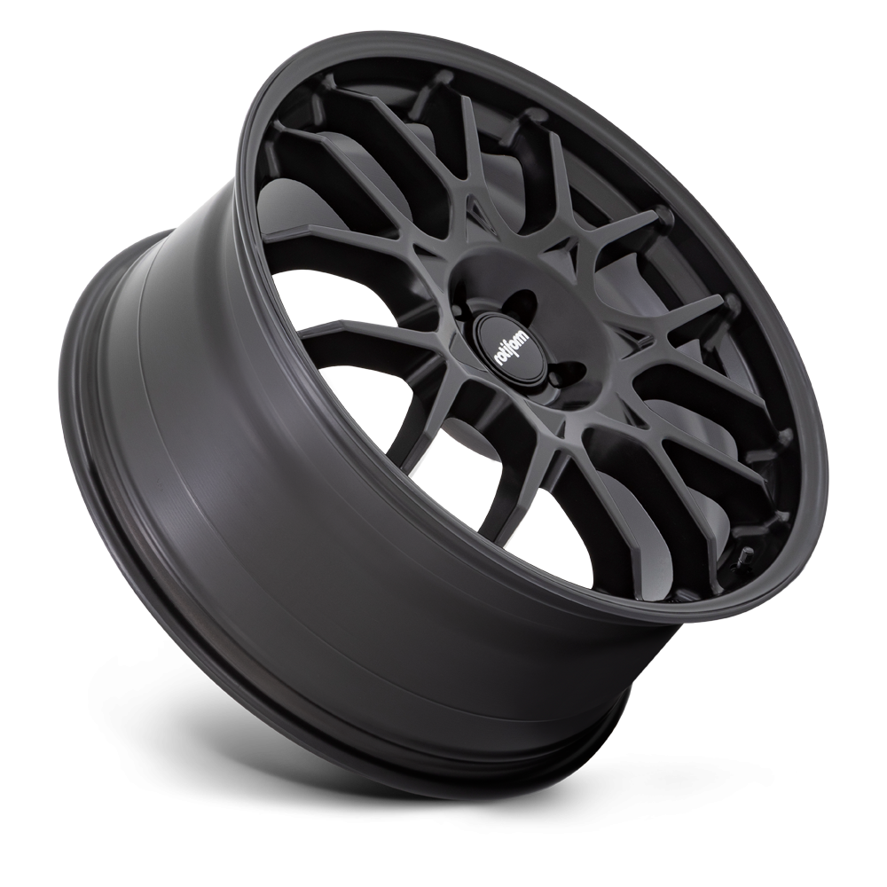 Rotiform ZWS alloy car wheels featuring a sleek multi-spoke design, shown in silver finish on a vehicle.