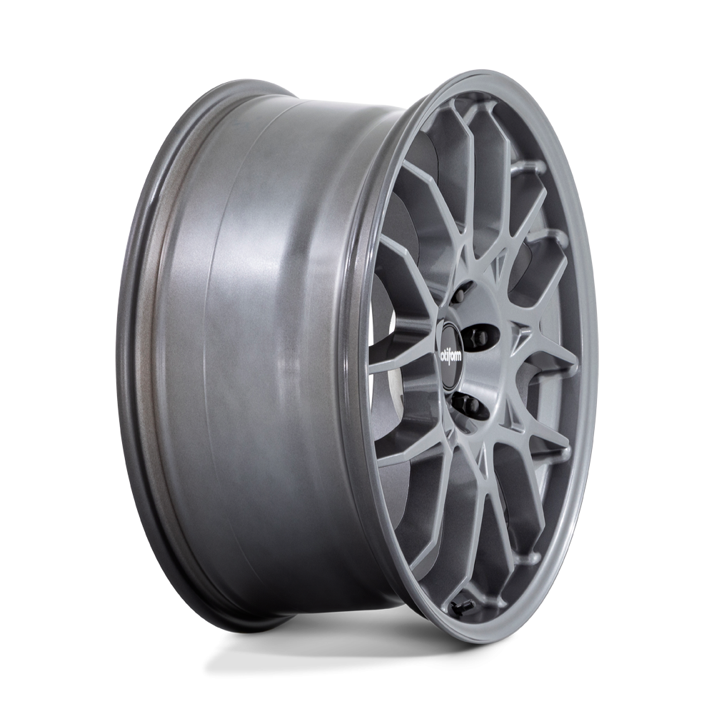 Close-up of Rotiform ZWS wheels with a sleek, modern design featuring a black finish and intricate spoke pattern.