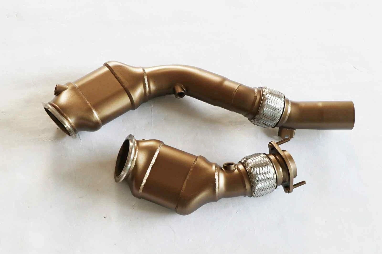 SLN Performance  - BMW S55 Ceramic Coated Sports Cat Downpipes M2C F87 M3 F80 M4 F82 - Nineteen72 Performance