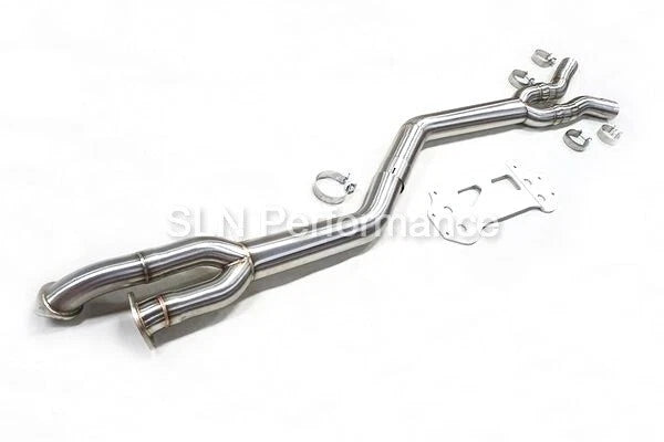SLN Performance  - BMW S58 G87 M2 Single Mid exhaust pipe with Under-Brace - Nineteen72 Performance